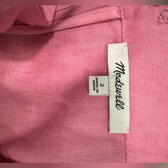 Madewell Goldie Mini Dress in 100% Linen - Picture 10 of 11